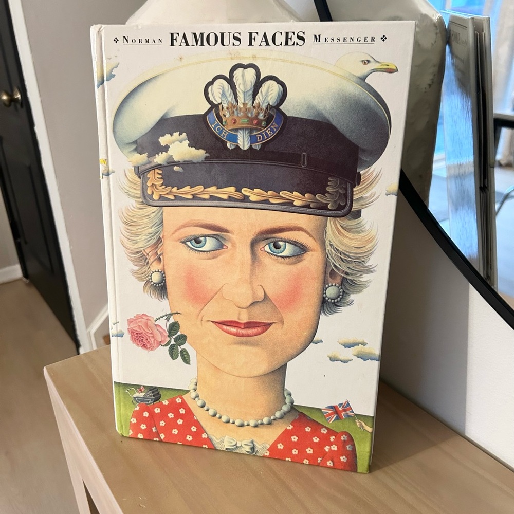 Famous Faces Norman Messenger 1995 Vintage Hardcover Puzzle Book